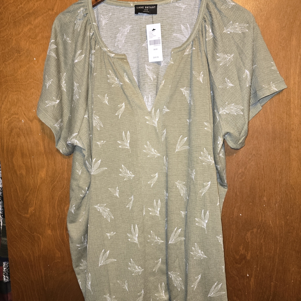 Lane Bryant Olive Green Women's Top